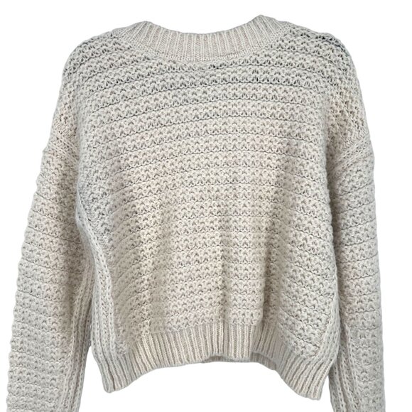 Gentle Fawn Chunky V-Neck Sweater Cream Size XS - Picture 4 of 11